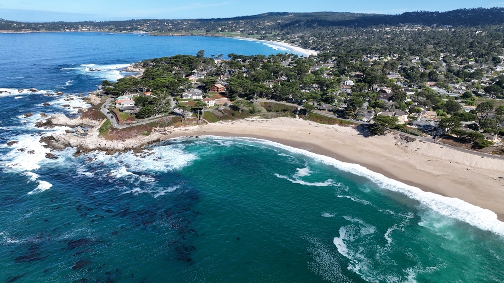 Coast Beach At Carmel In California