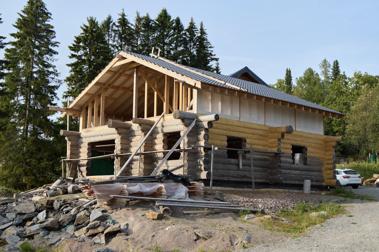 building a log home