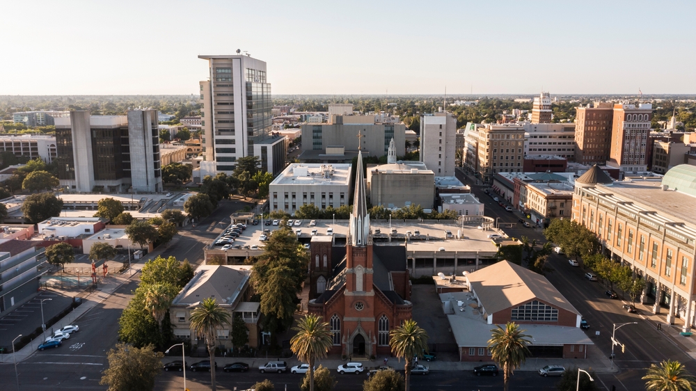 view of downtown stockton