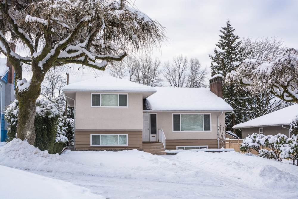 house in winter