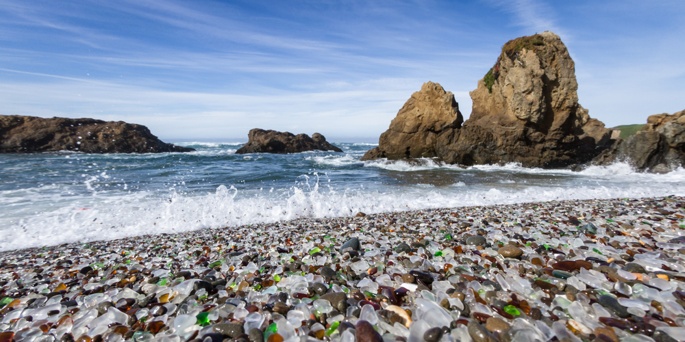 glass beach best beaches in california